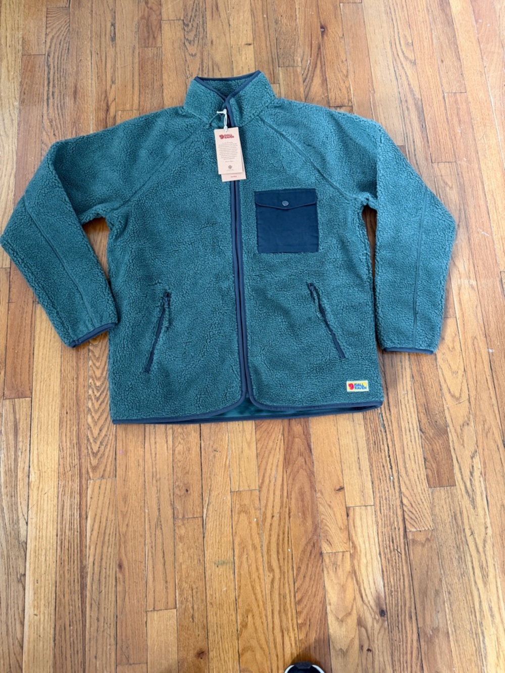 Fjallraven Mens's Vardag Pile Fleece Deep Forest Large